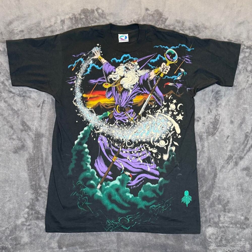 Liquid-blue Men's multi T-shirt